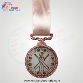Bronze Tri Star Cricket Medal