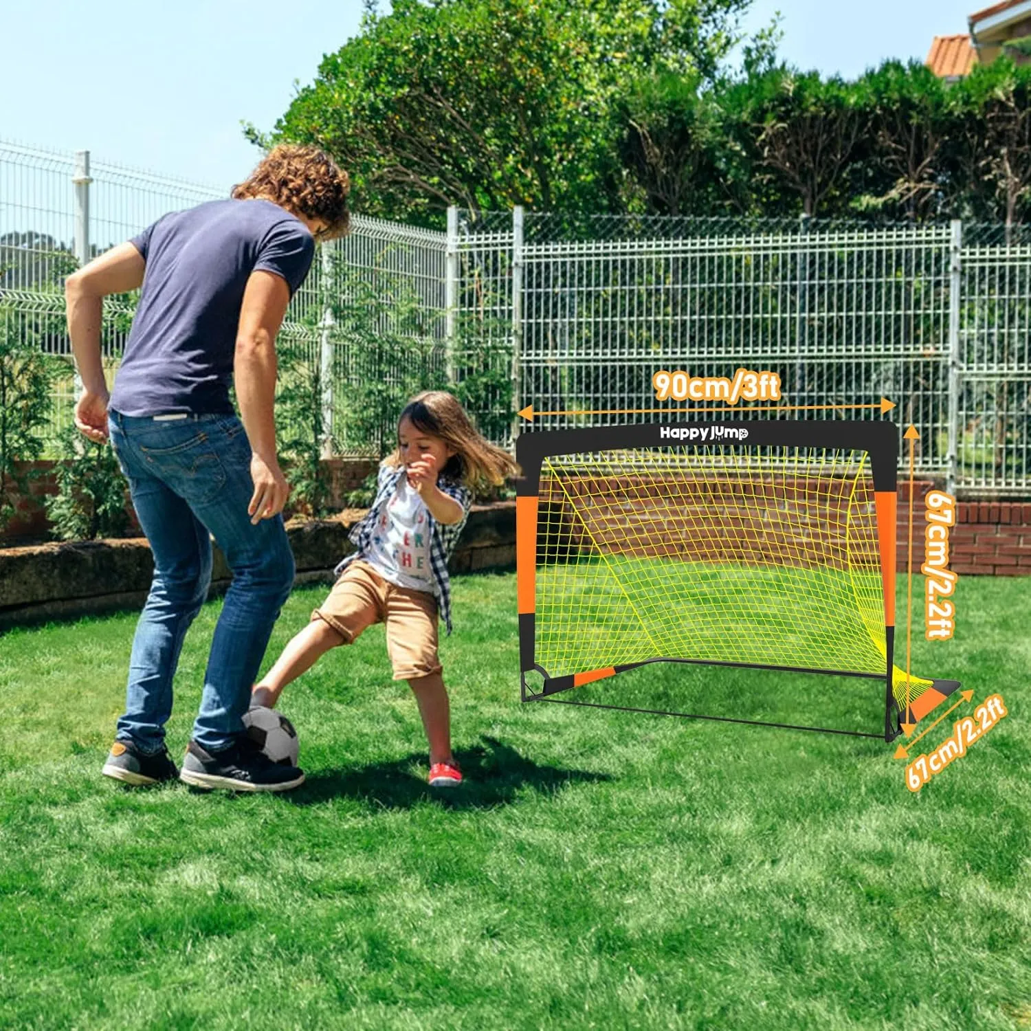 Cage de Foot Pliable Happy Jump - Enfant, Mini Buts | Fitnessterapy
