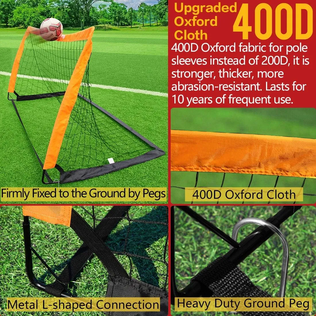 Cage de Foot Pliable Happy Jump - Enfant, Mini Buts | Fitnessterapy