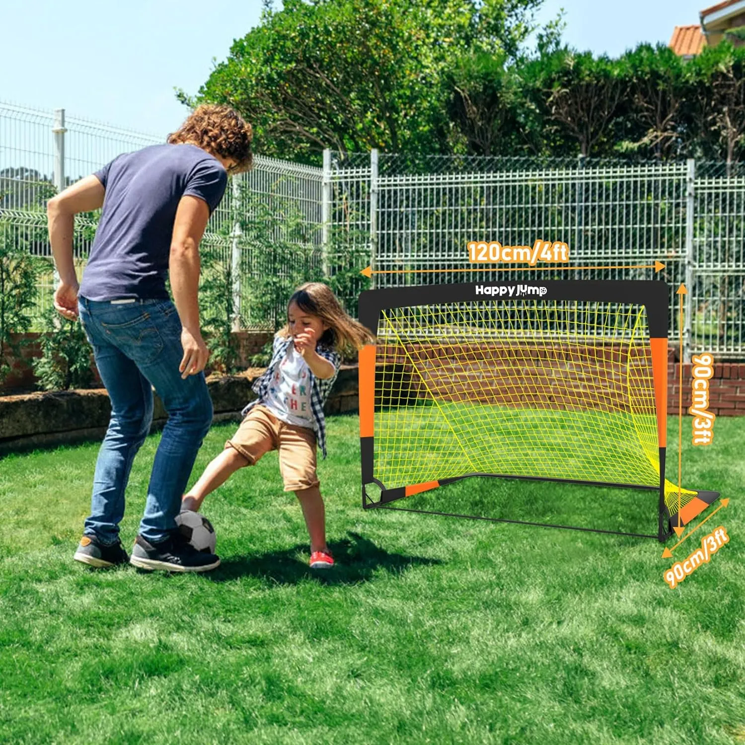 Cage de Foot Pliable Happy Jump - Enfant, Mini Buts | Fitnessterapy