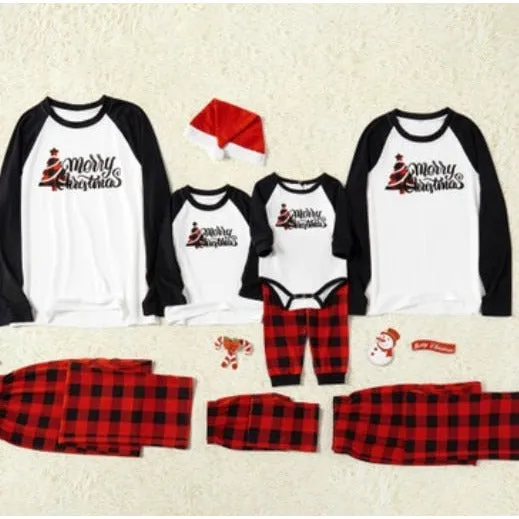 Christmas Matching Checkered Pajamas
