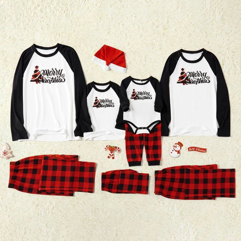 Christmas Matching Checkered Pajamas