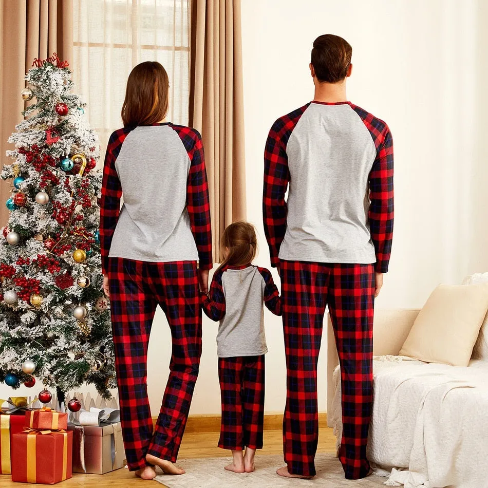 Christmas Matching Checkered Pajamas