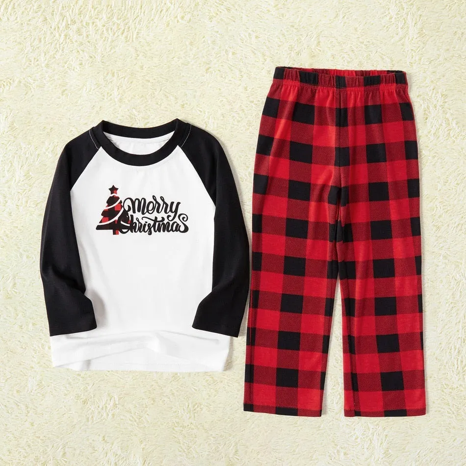 Christmas Matching Checkered Pajamas
