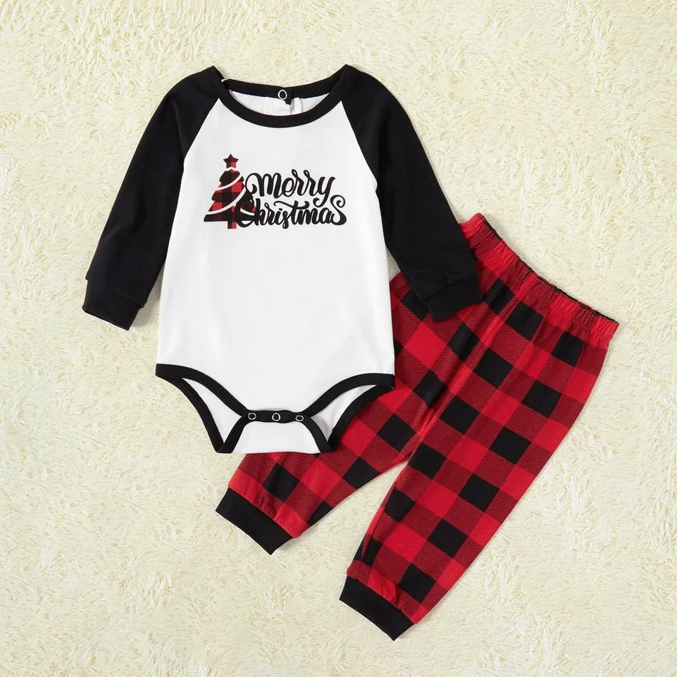 Christmas Matching Checkered Pajamas