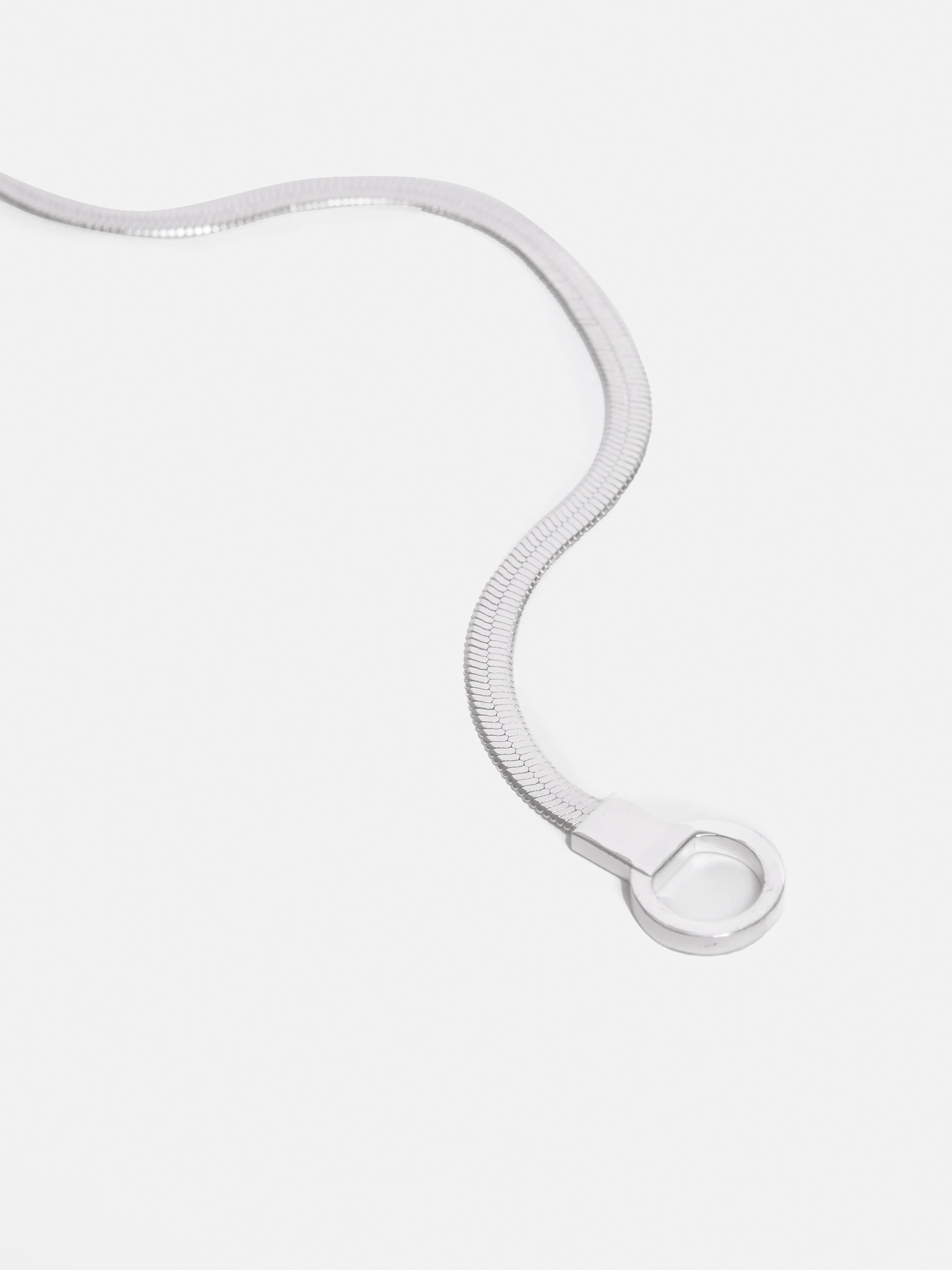 Chunky Snake Chain Necklace | Silver