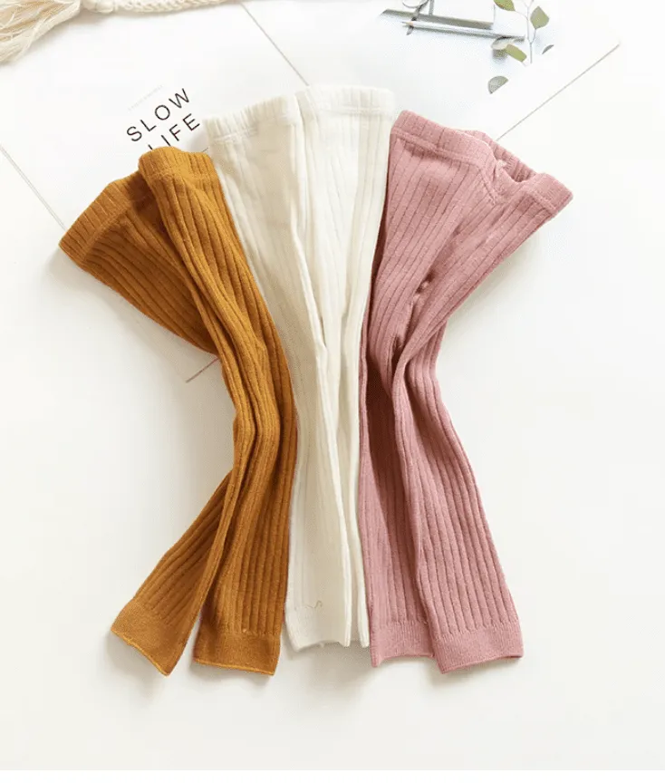 Cotton Ribbed Leggings