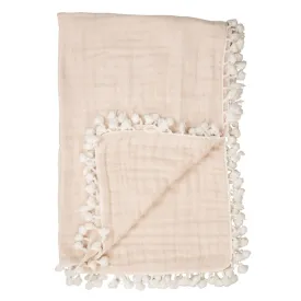 Crane Baby 6 Layer Muslin Blanket Desert - Light Pink