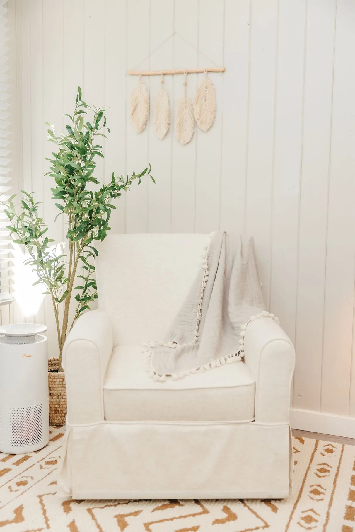 Crane Baby 6 Layer Muslin Blanket Moonstone - Grey