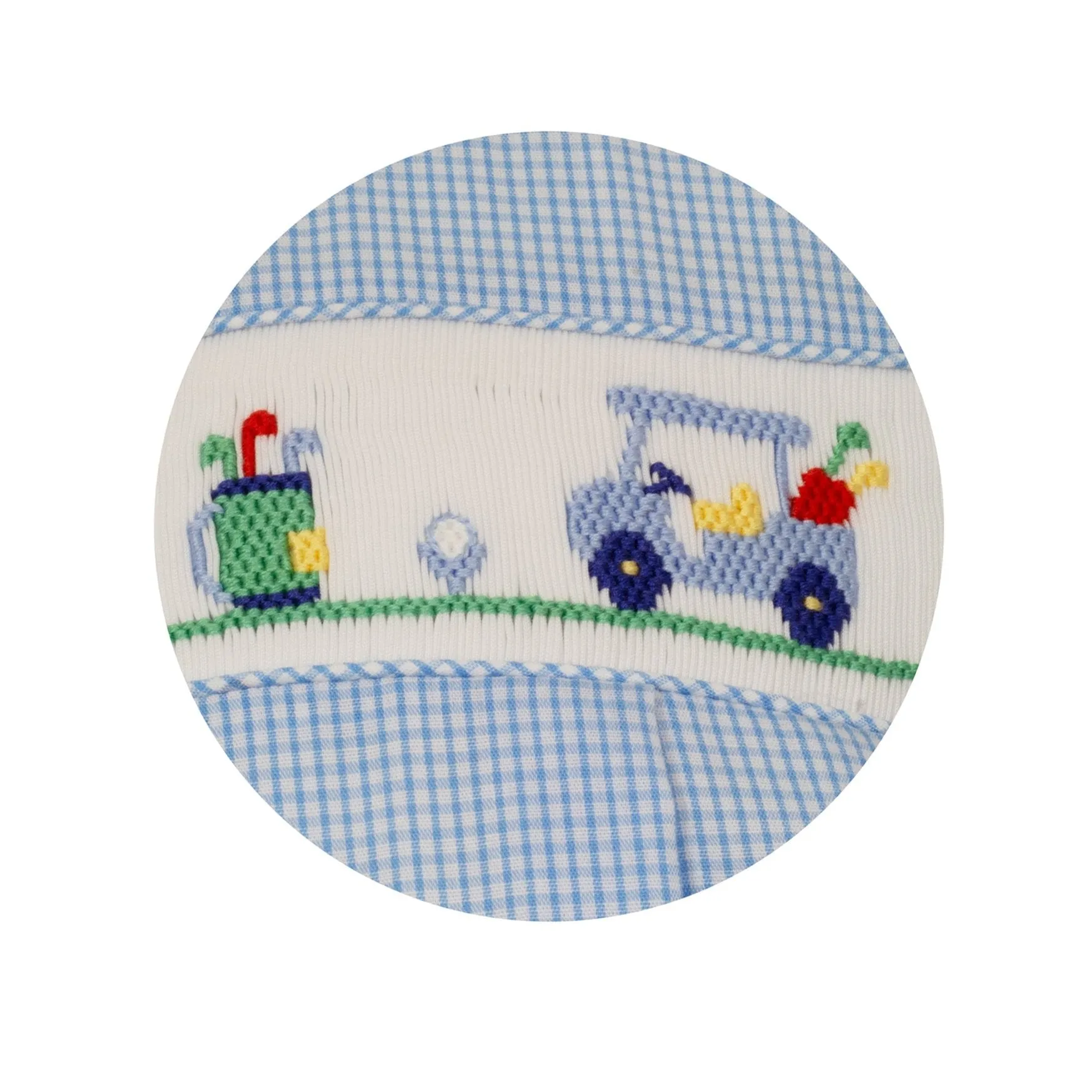 Golf Bubble- Blue Check