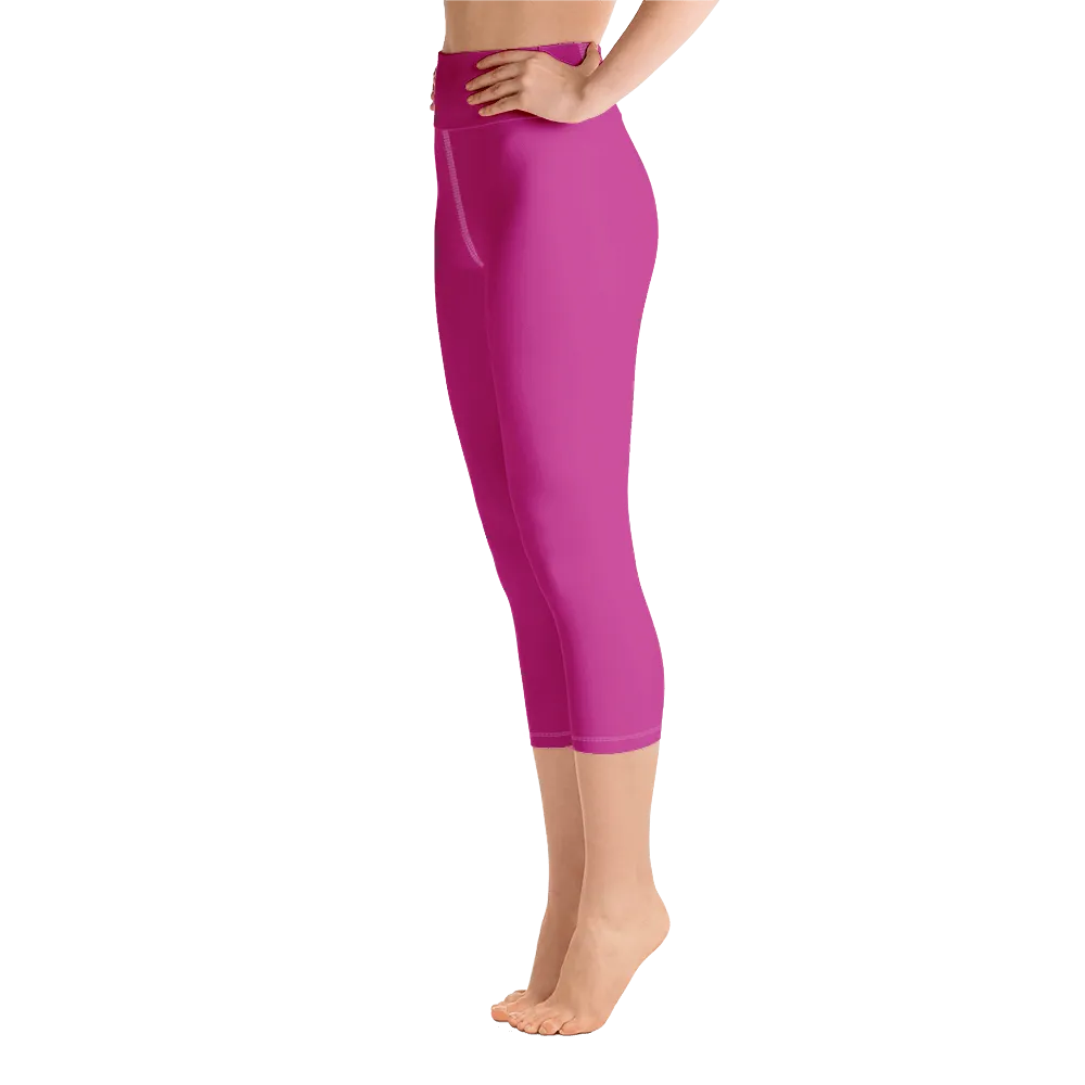Magenta Capri Yoga Pants