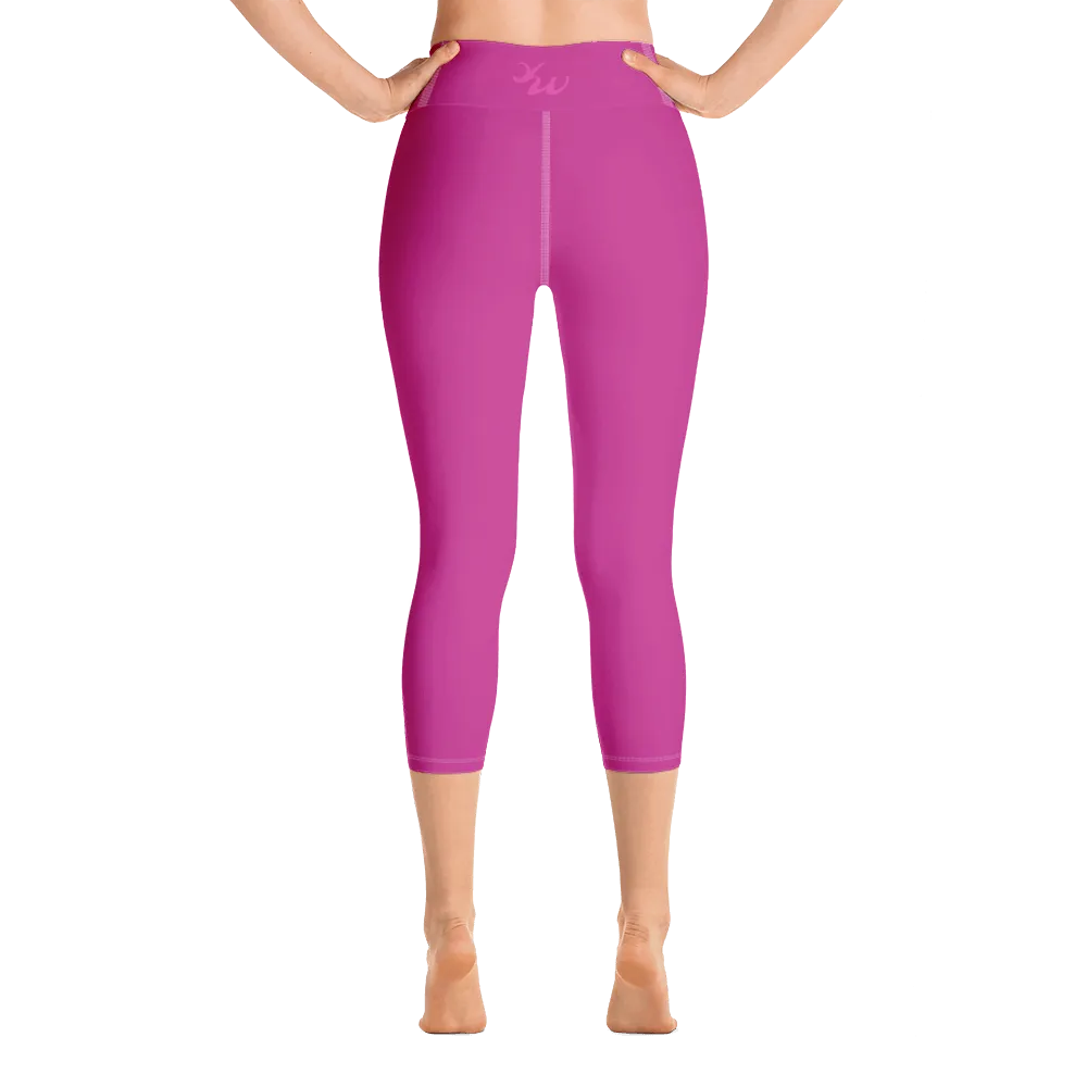 Magenta Capri Yoga Pants