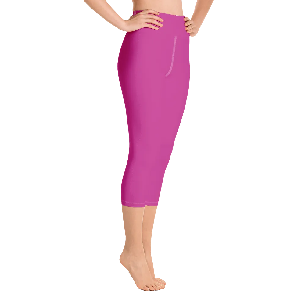 Magenta Capri Yoga Pants