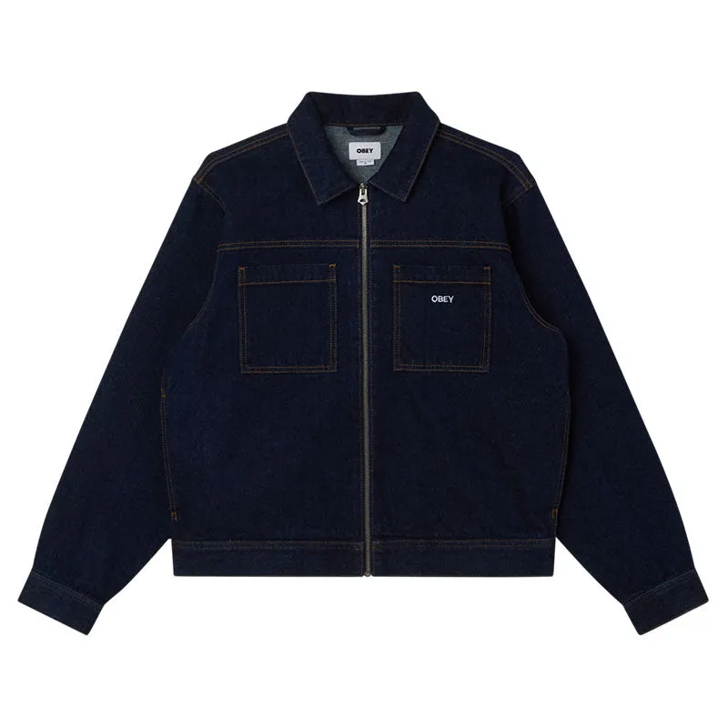 OBEY ICON HARDWORK ZIP UP JACKET