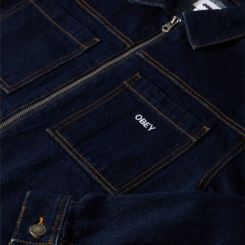 OBEY ICON HARDWORK ZIP UP JACKET