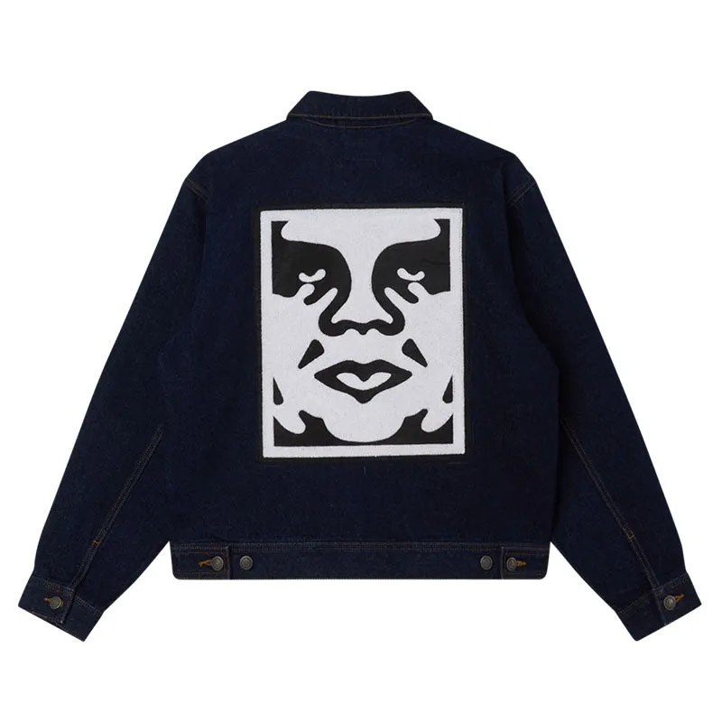 OBEY ICON HARDWORK ZIP UP JACKET