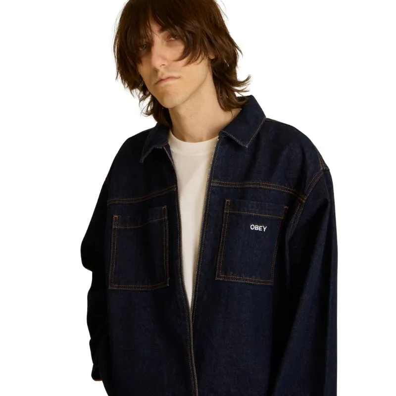 OBEY ICON HARDWORK ZIP UP JACKET