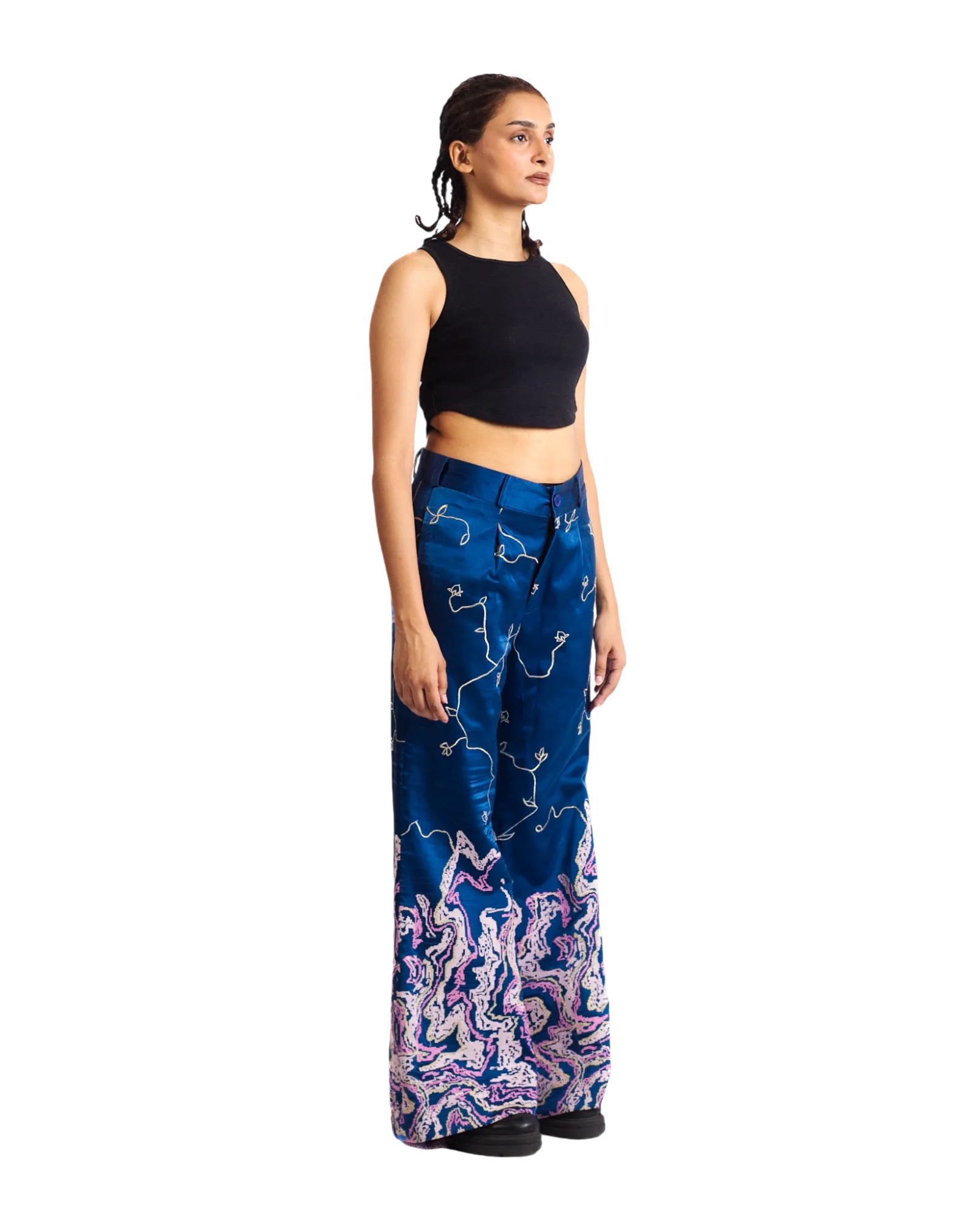 "TILLA" SILK TROUSERS