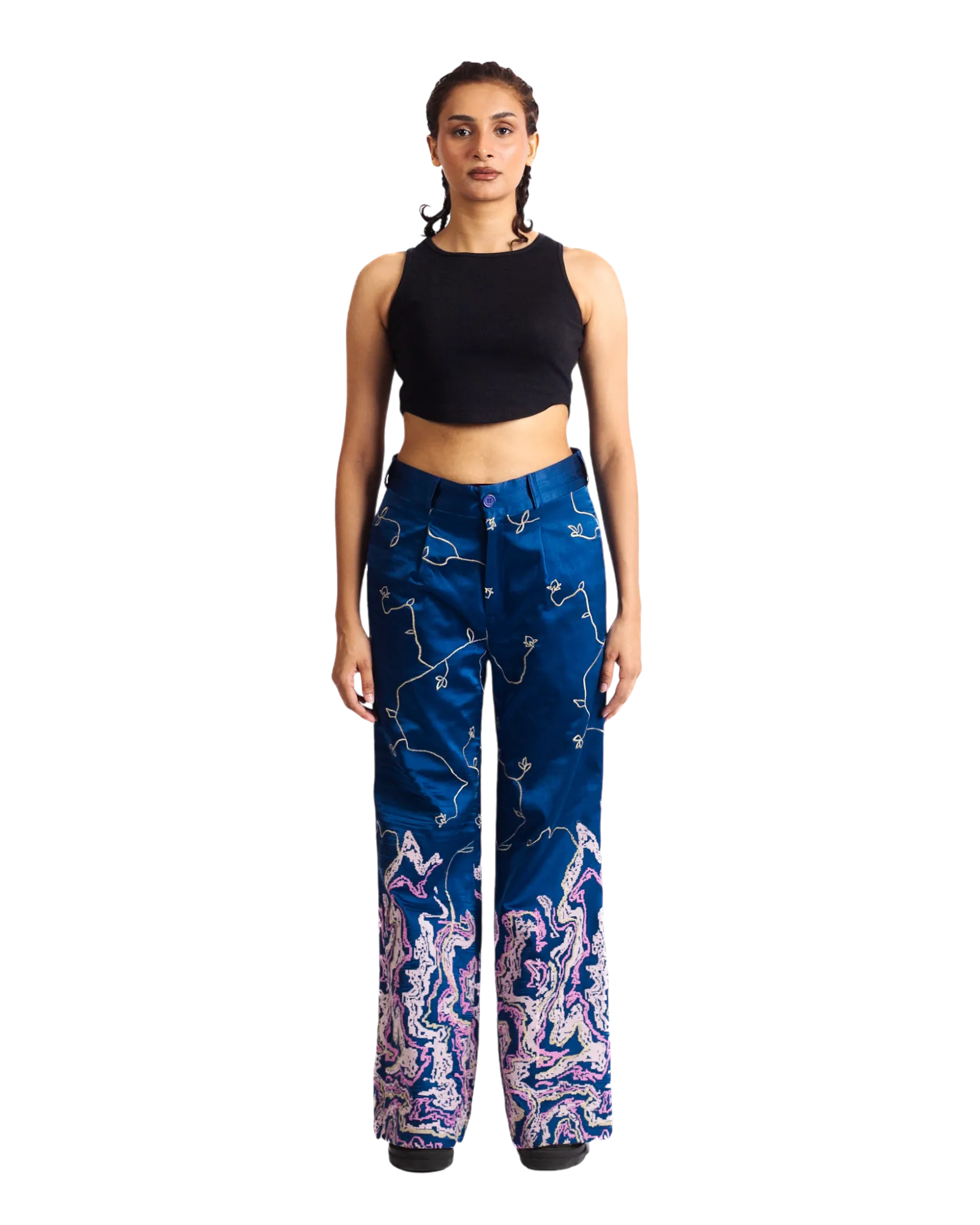 "TILLA" SILK TROUSERS