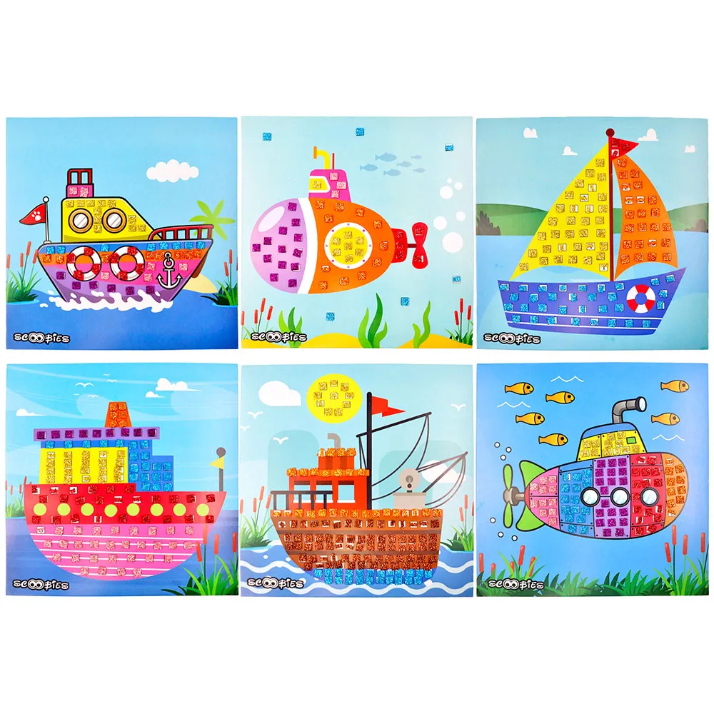 Scoobies Glitter Mosaic Art Sets - Blue