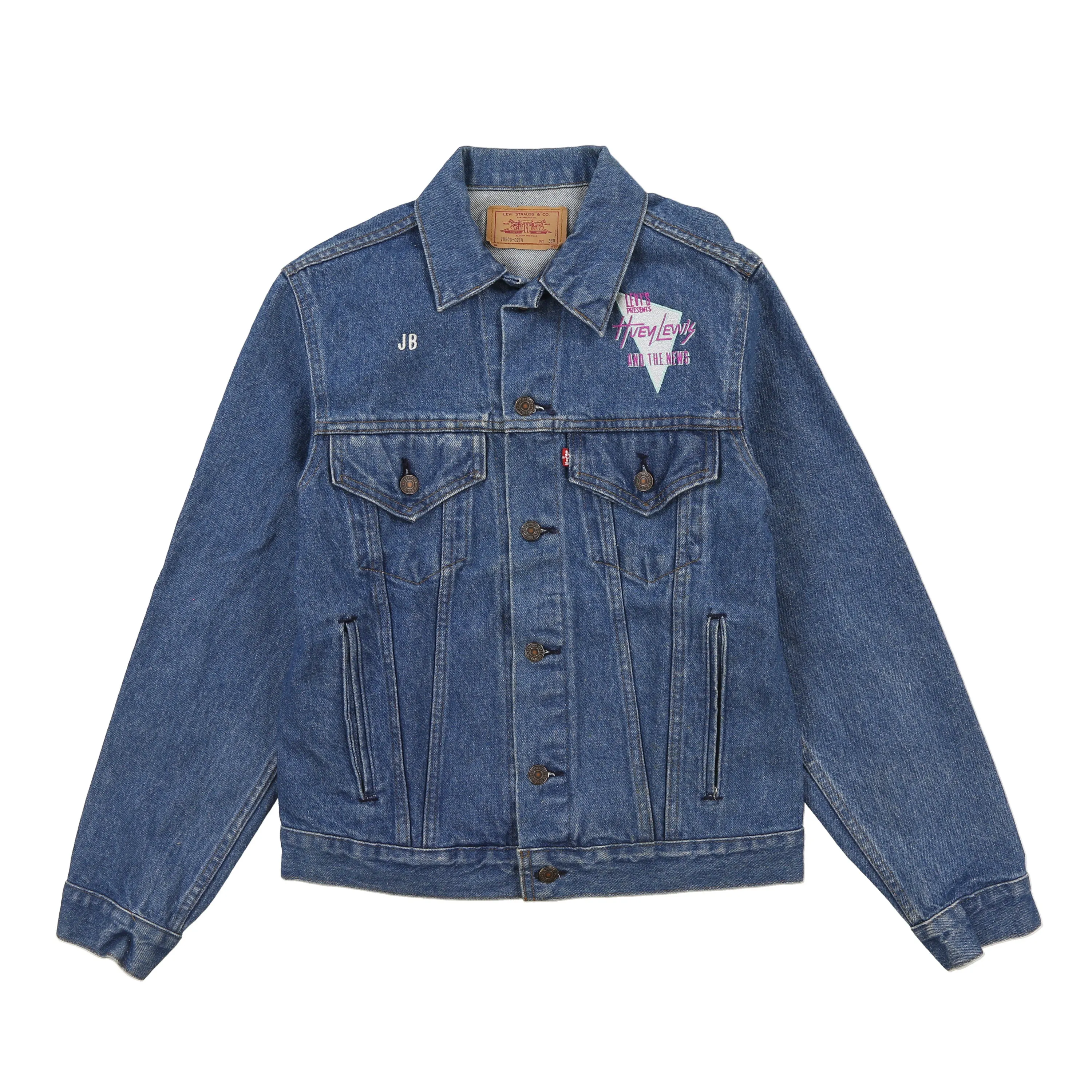 Vintage Levis Huey Lewis and the News Denim Trucker Jacket