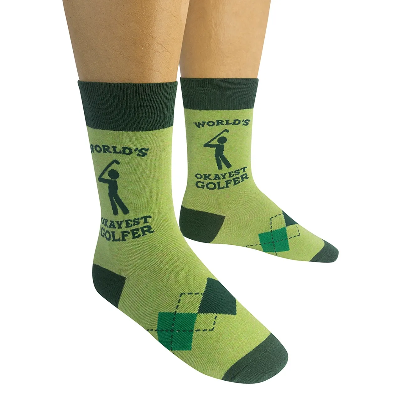 World's Okayest Golfer Crew Socks - Unisex